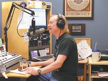 John McCormack on the air as Johnny Mack, WDVX-FMs Friday night blues man