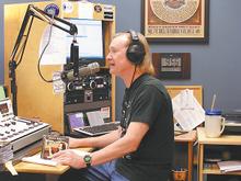 John McCormack on the air as Johnny Mack, WDVX-FM�s Friday night blues man